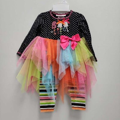 6-9M: Bonnie Baby Black/Multicolor Bootiful Halloween Set