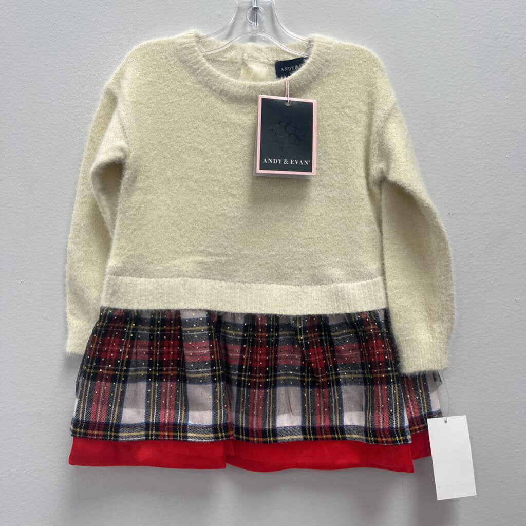 12-18M: Andy & Evan Layered Sweater Dress NWT