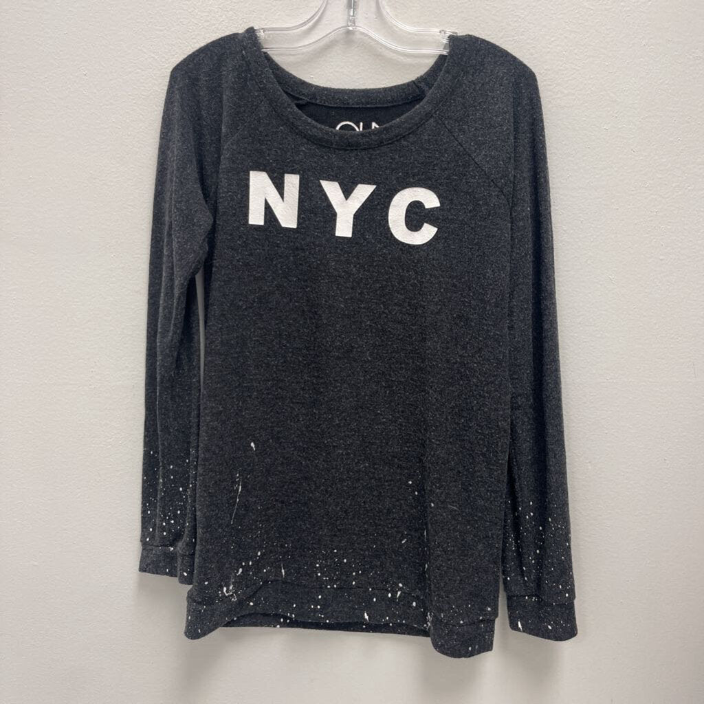 14: Chaser Dark Grey NYC Knit Long Sleeve Tunic