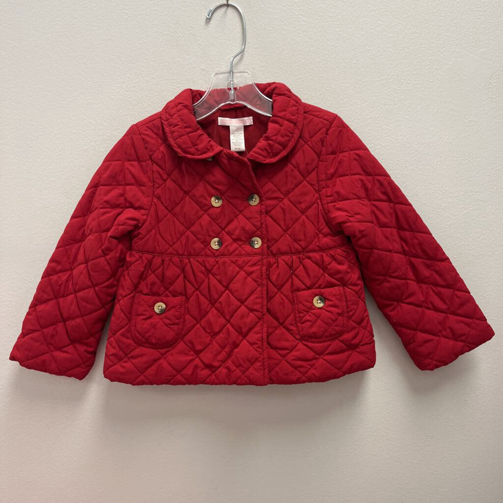 2-3: Janie and Jack Red Quilted Jacket