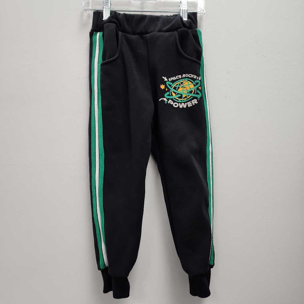 4: Lola and the Boys Black Space Rocket Zip Up Hoodie & Sweatpants Set