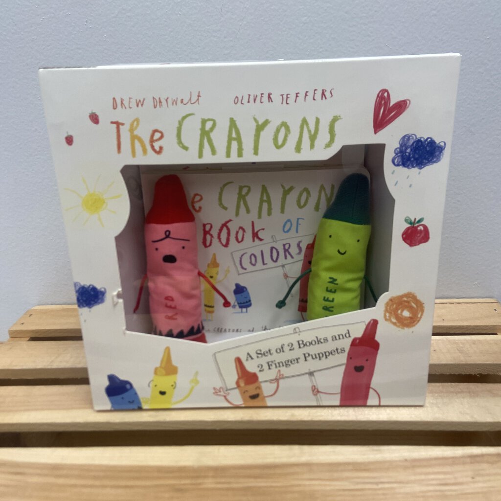 The Crayons Board Books+Finger Puppets