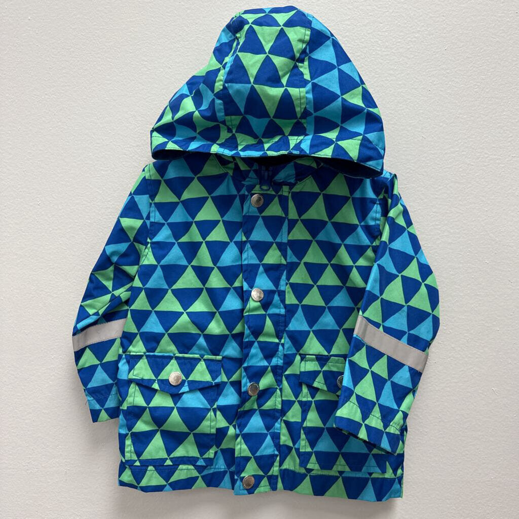 18M: Marimekko Triangle Print Raincoat