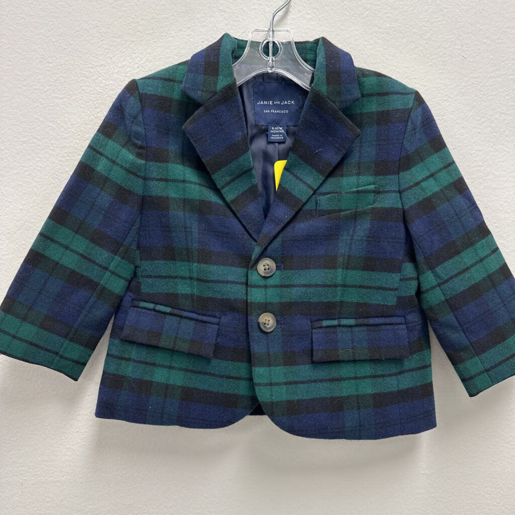 6-12M: Janie and Jack plaid wool jacket