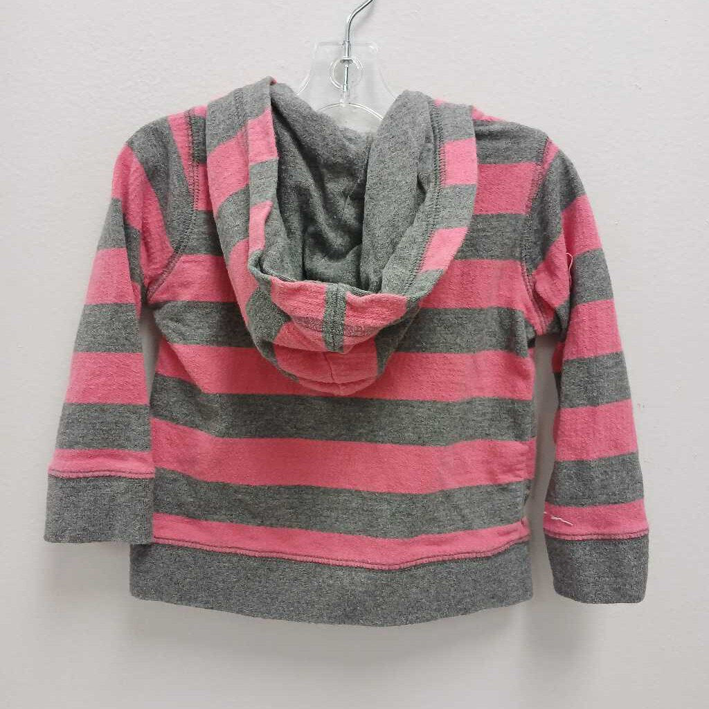 6-12M: Peek Striped Hooded Zip Up Sweatshirt