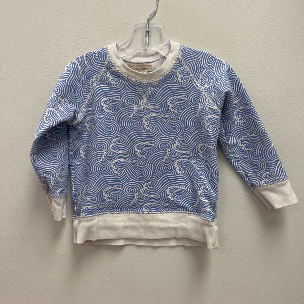 2T: The Beaufort Bonnet Co Wave Print Sweatshirt