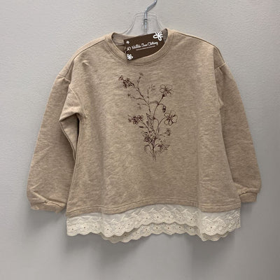 4: Matilda Jane Floral Lace Hem Sweatshirt NWT