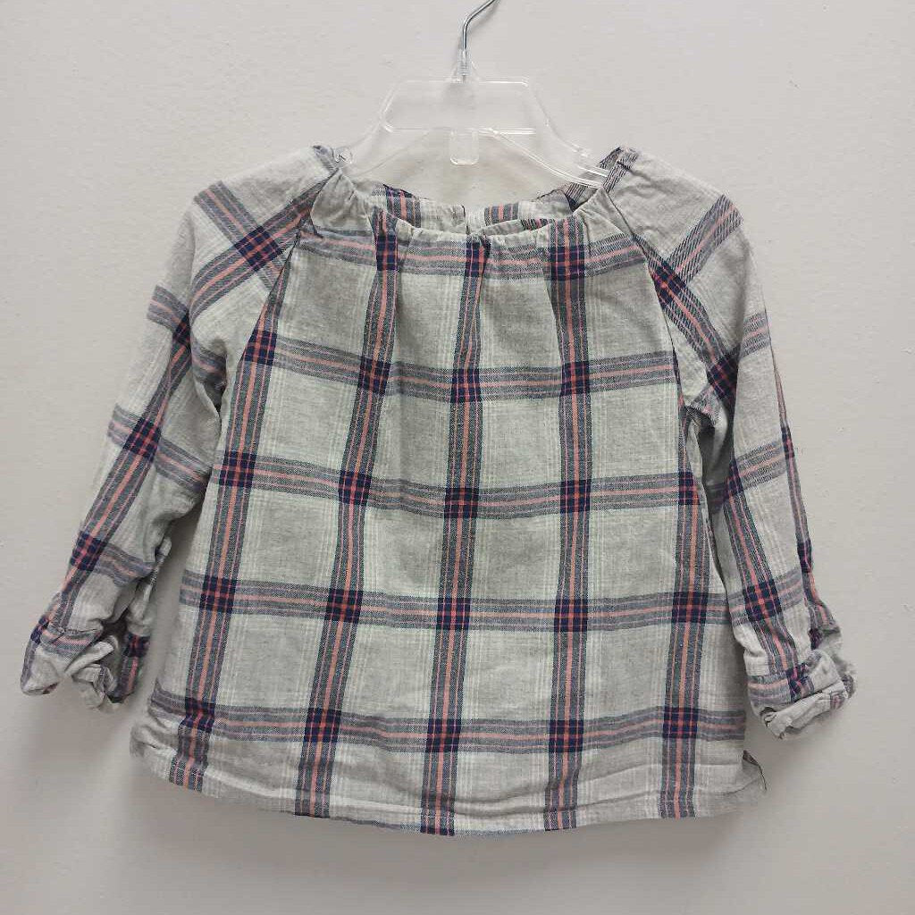 3: Hope & Henry Plaid Flannel Blouse