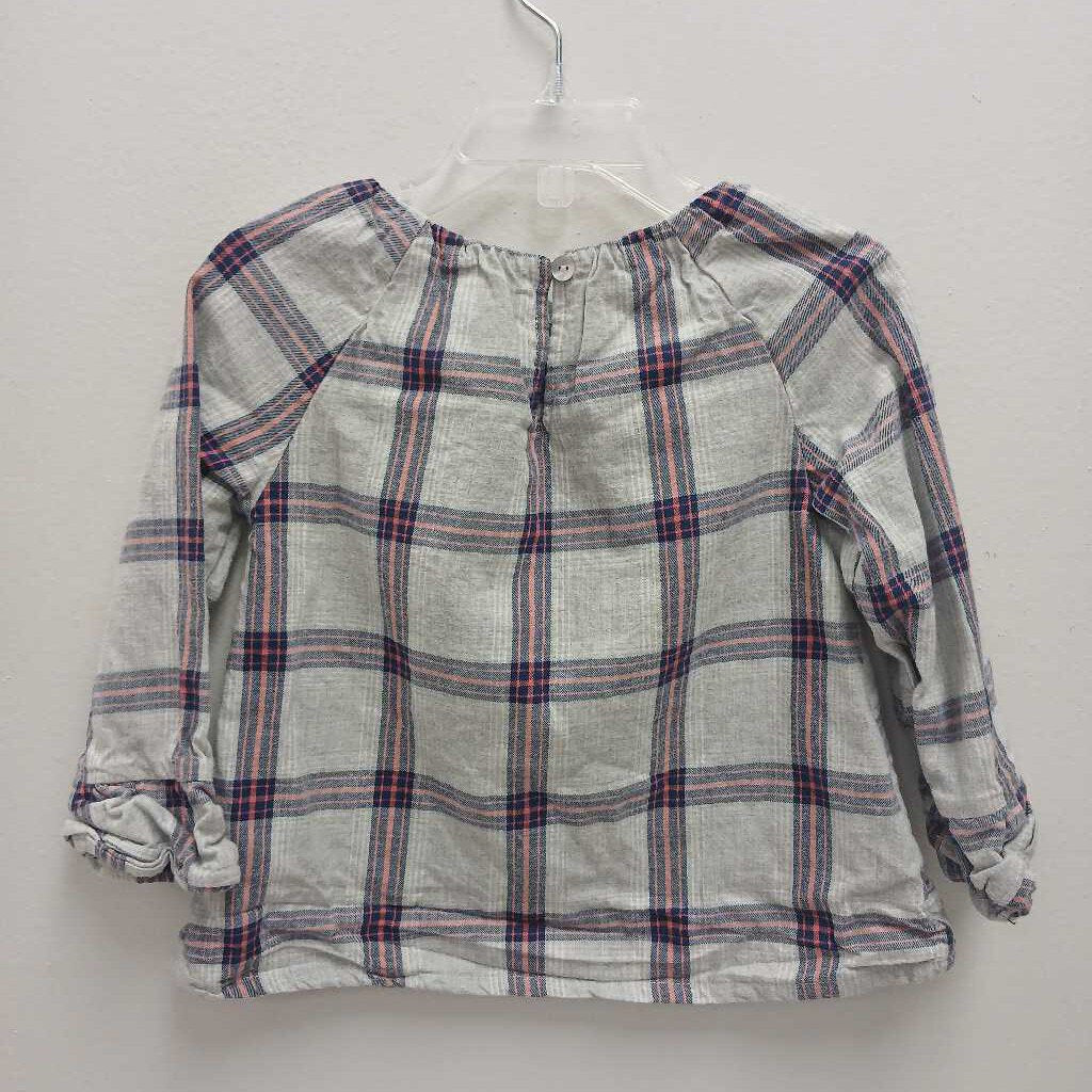 3: Hope & Henry Plaid Flannel Blouse