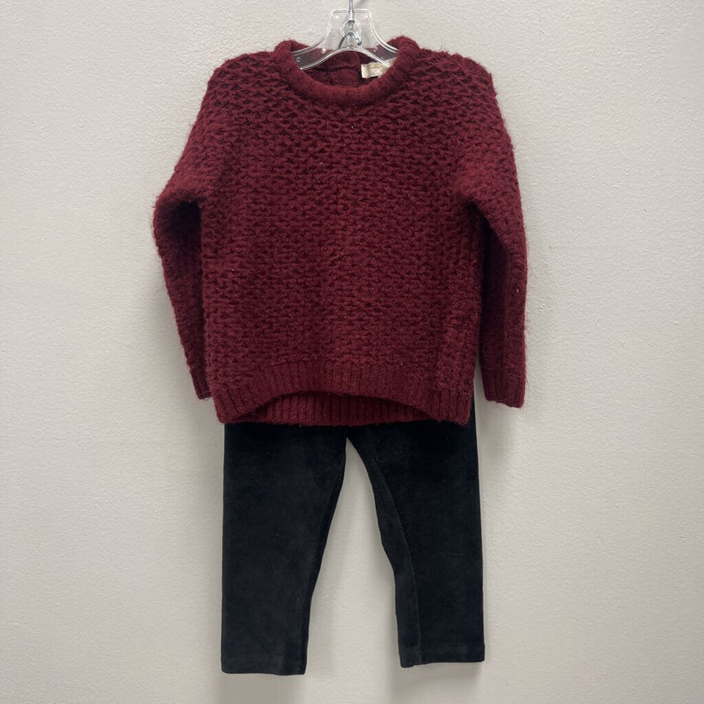 24M: Chelsea & Violet Baby Sweater + Velour Pants