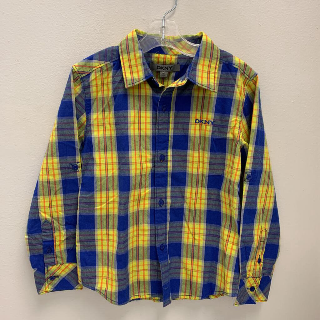 6: DKNY plaid collared shirt