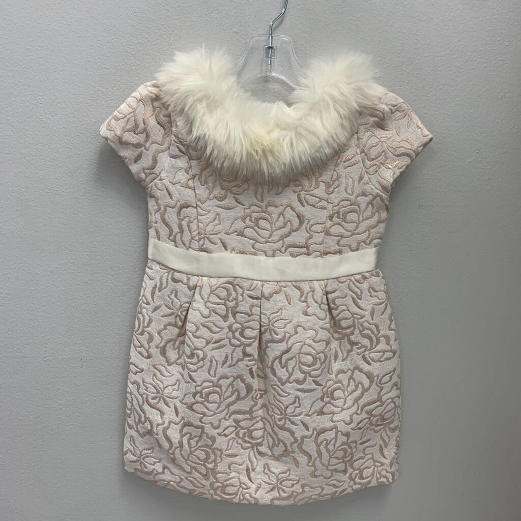 3: Janie and Jack faux fur collar brocade dress