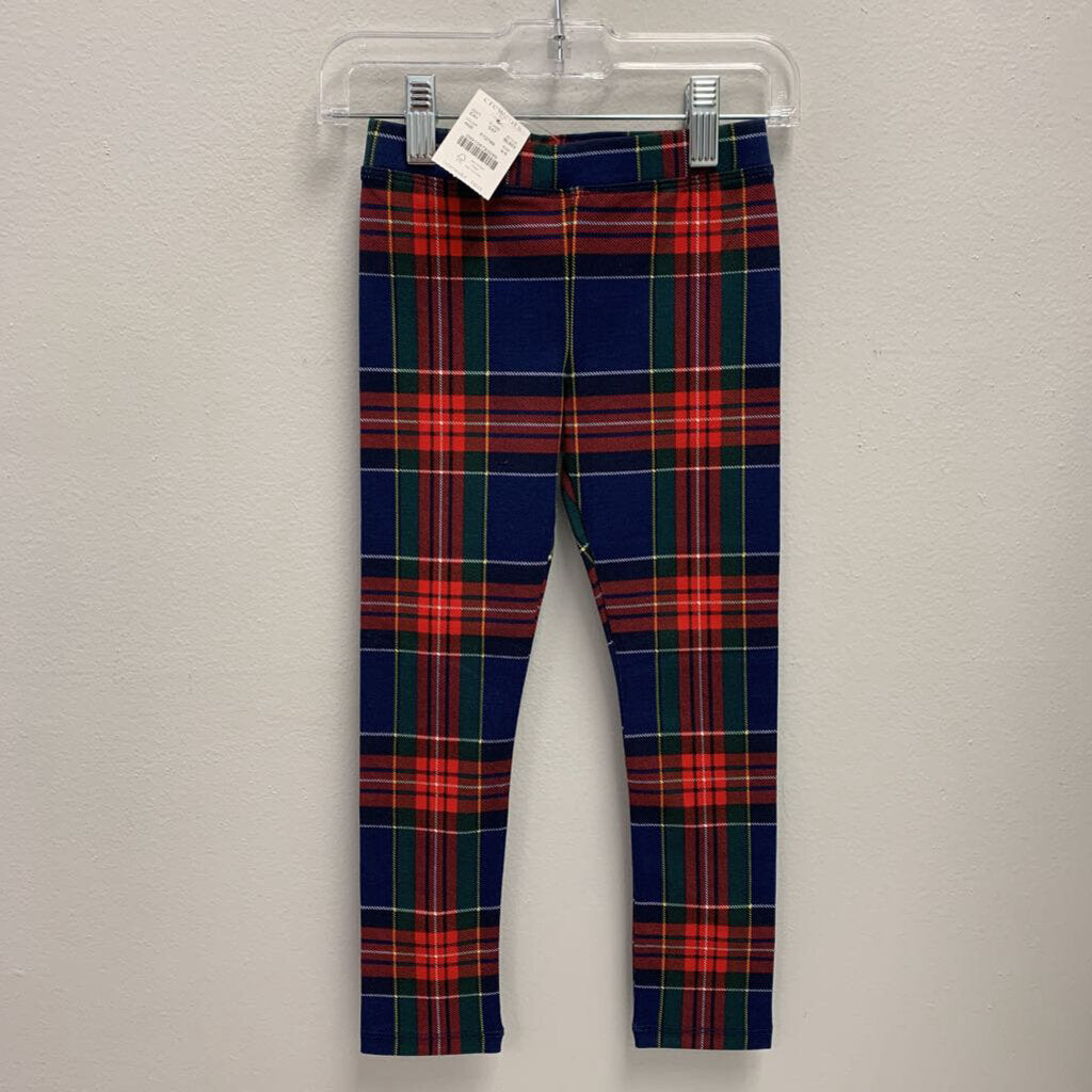 4-5: Crewcuts Plaid Leggings NWT