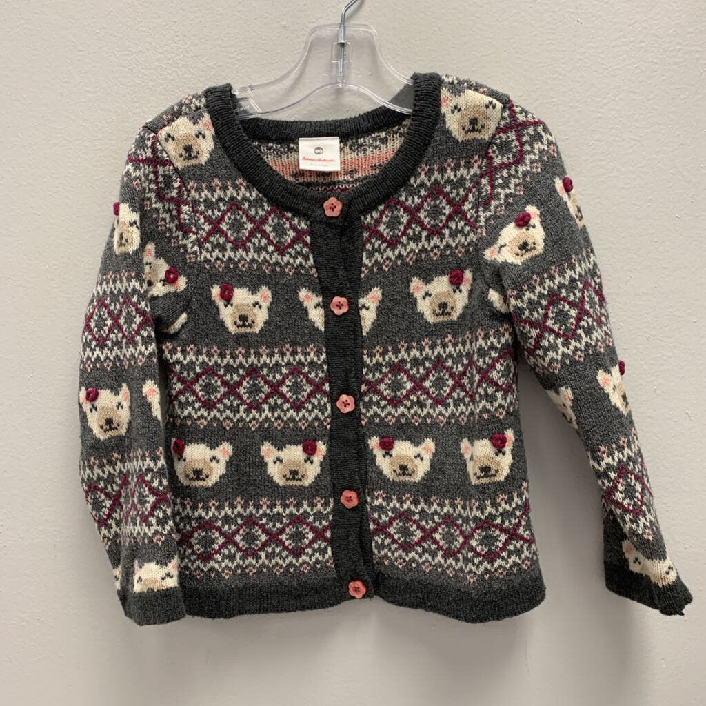 3: Hanna Andersson teddy bear face knit sweater