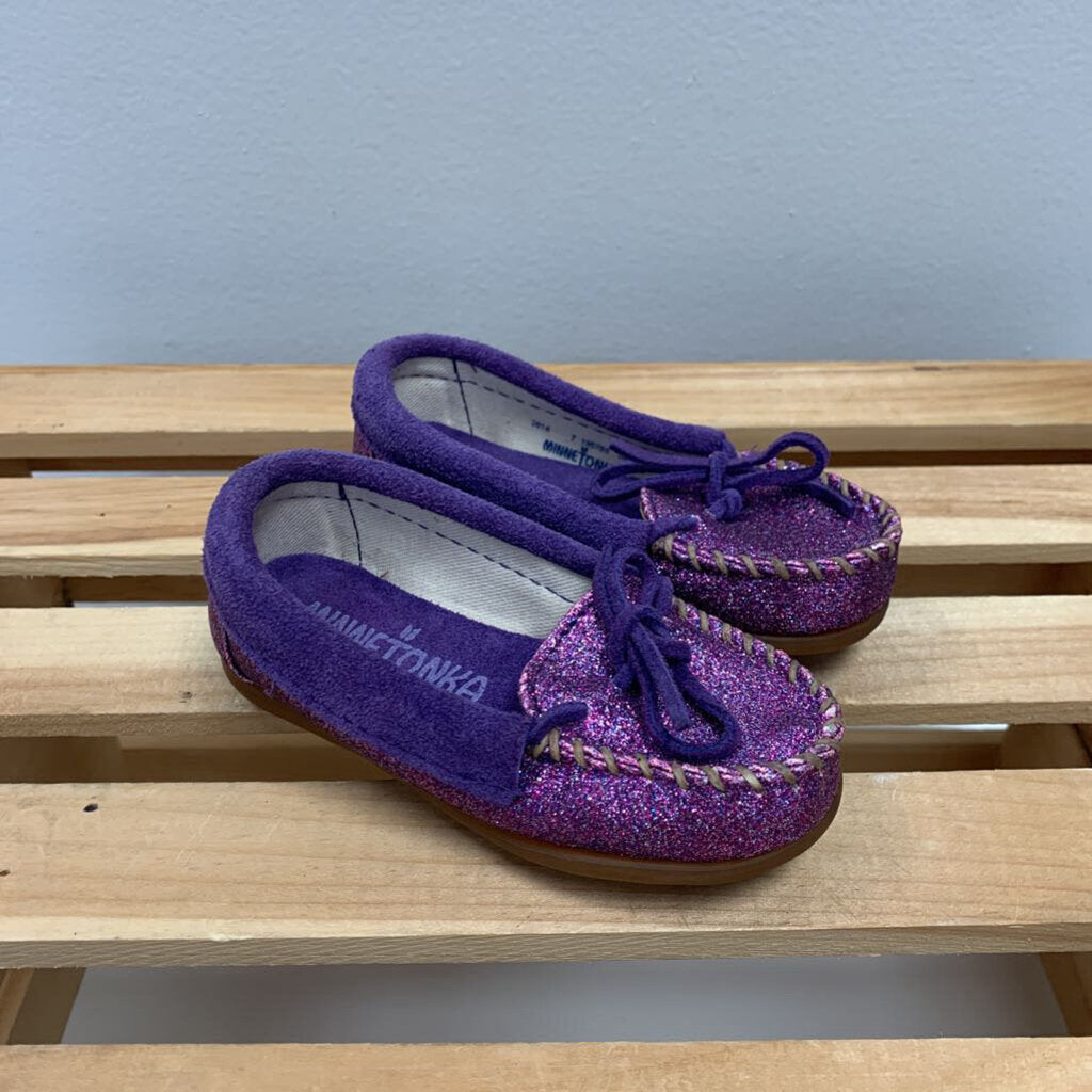 7: Minnetonka glitter loafers