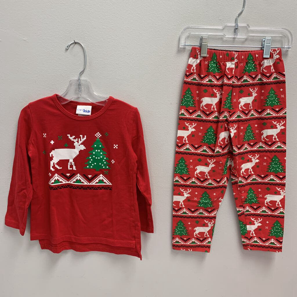 4T: CWD Kids Reindeer Christmas Tree Pajama Set