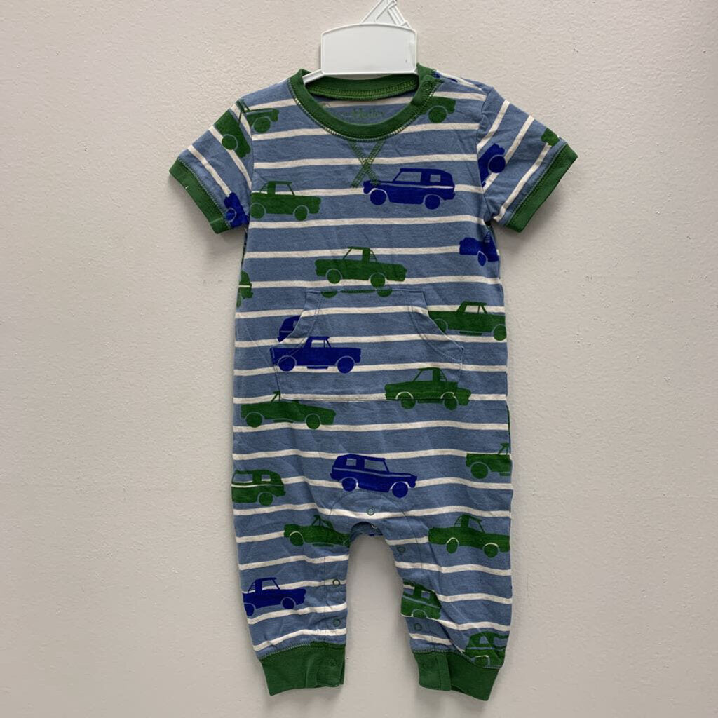 6-9M: Hatley truck print romper