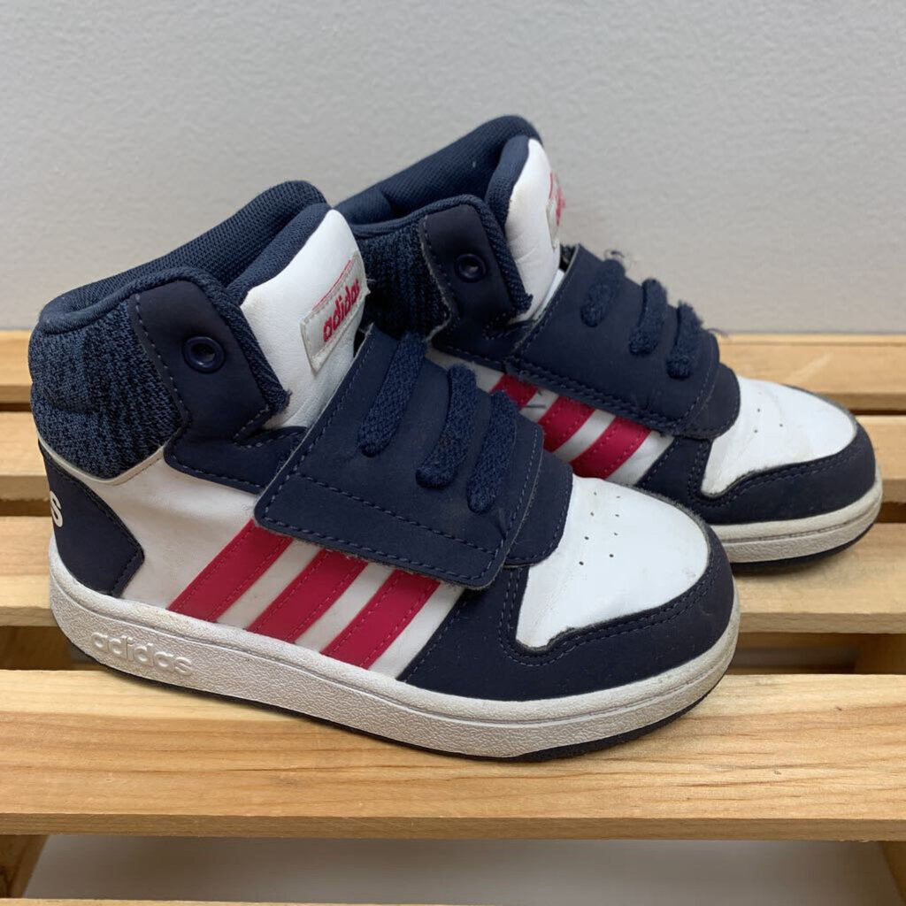 8: Adidas hi top velcro sneakers