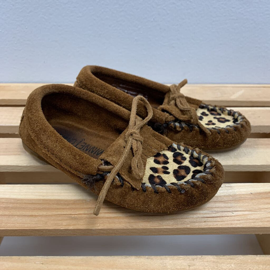 9: Minnetonka animal print moccassins