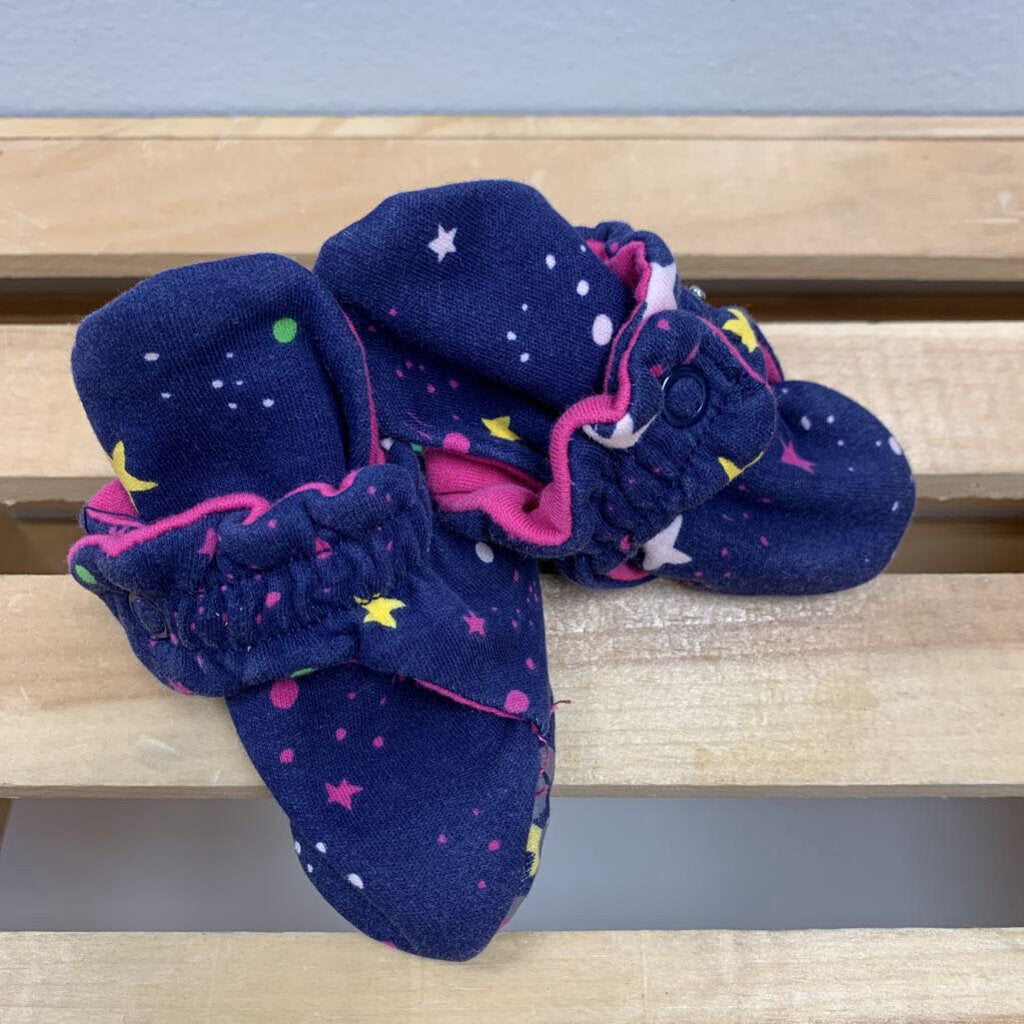 3M: Zutano Snap Booties w/Stars & Polka Dots