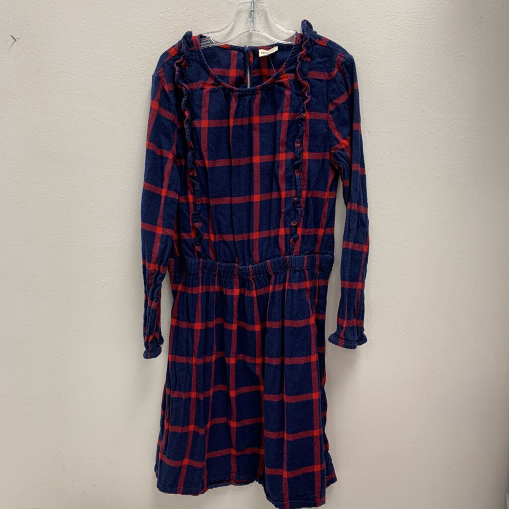 12: Crewcuts plaid flannel dress