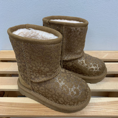 6: UGG Toddlers' Classic II Glitter Leopard - Chestnut