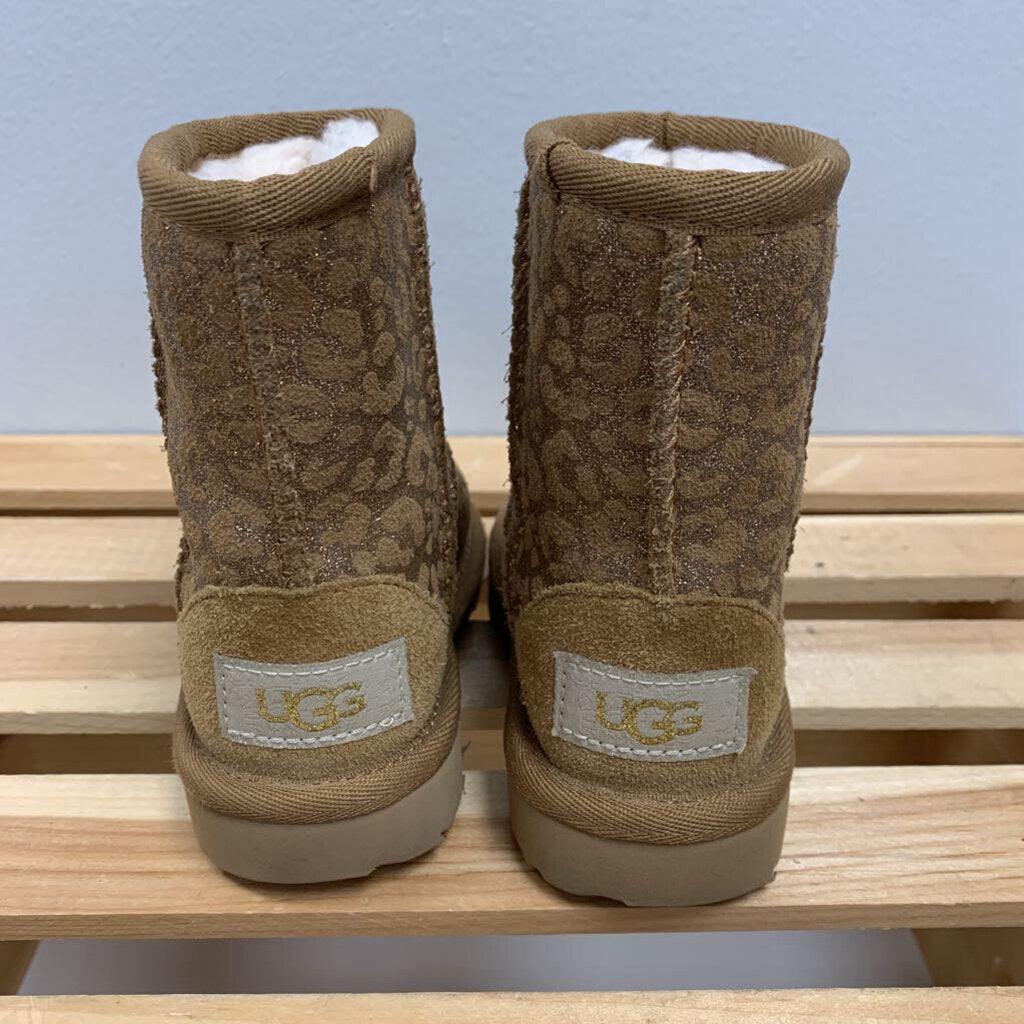 6: UGG Toddlers' Classic II Glitter Leopard - Chestnut