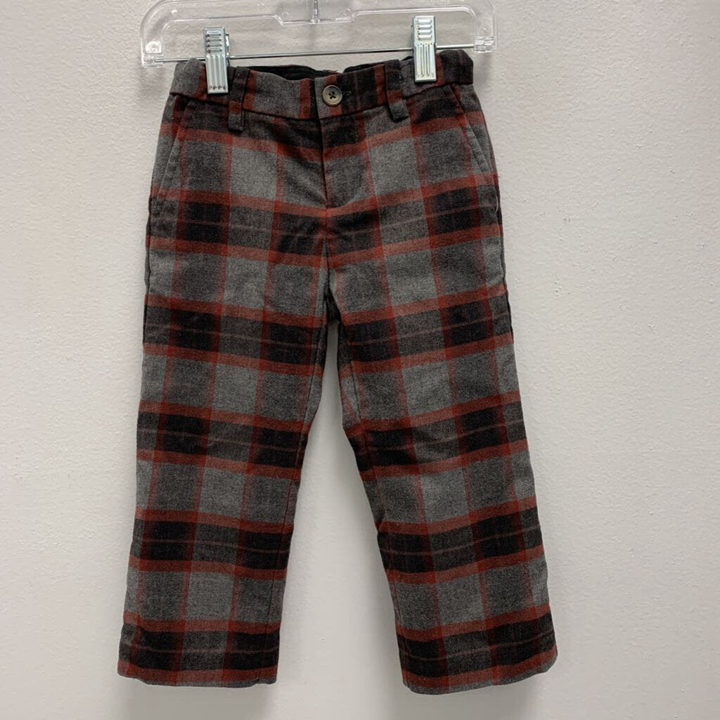 2T: Janie and Jack Plaid Wool Pants