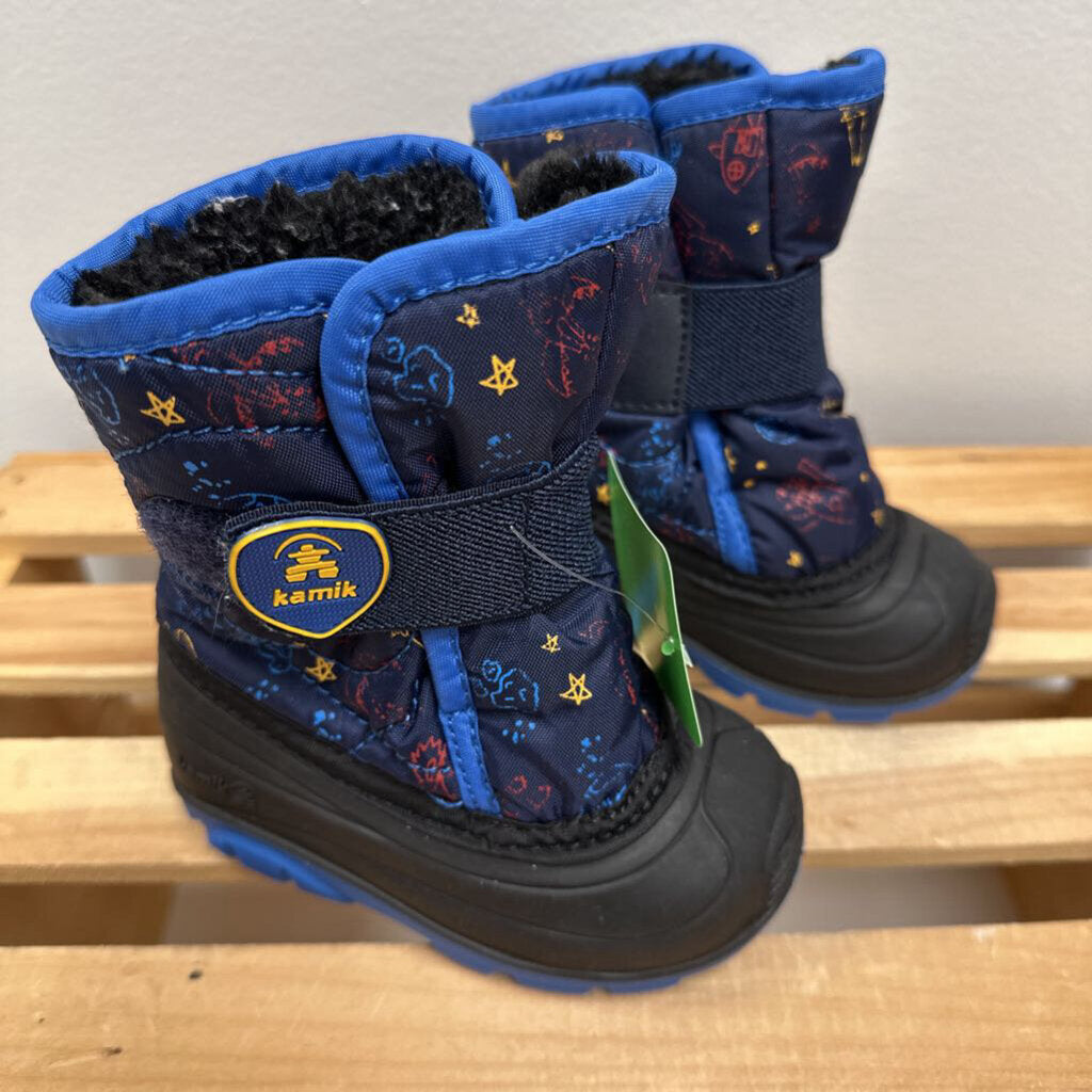 5: Kamik Space Doodle Print Snow Boots