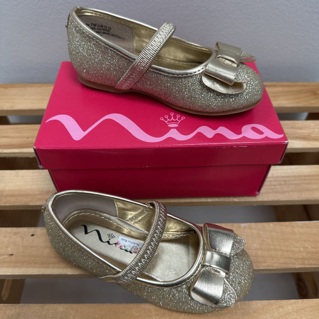 7: Nina Kenzee-T Platino Baby shoes NWT