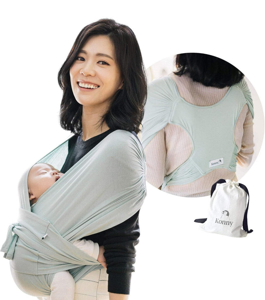 Konny Wrap Baby Carrier in Sage Green