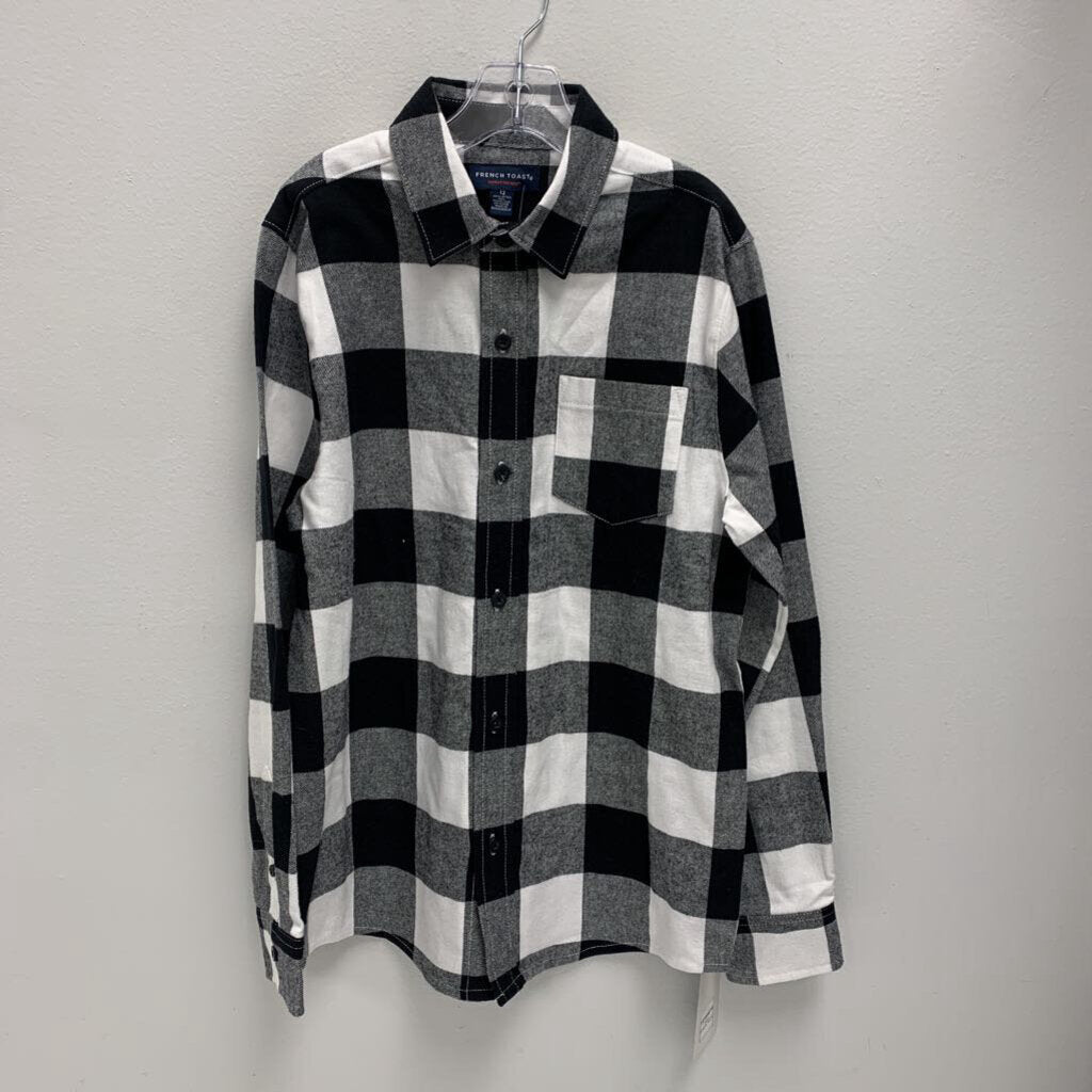 12: French Toast flannel plaid shirt NWT