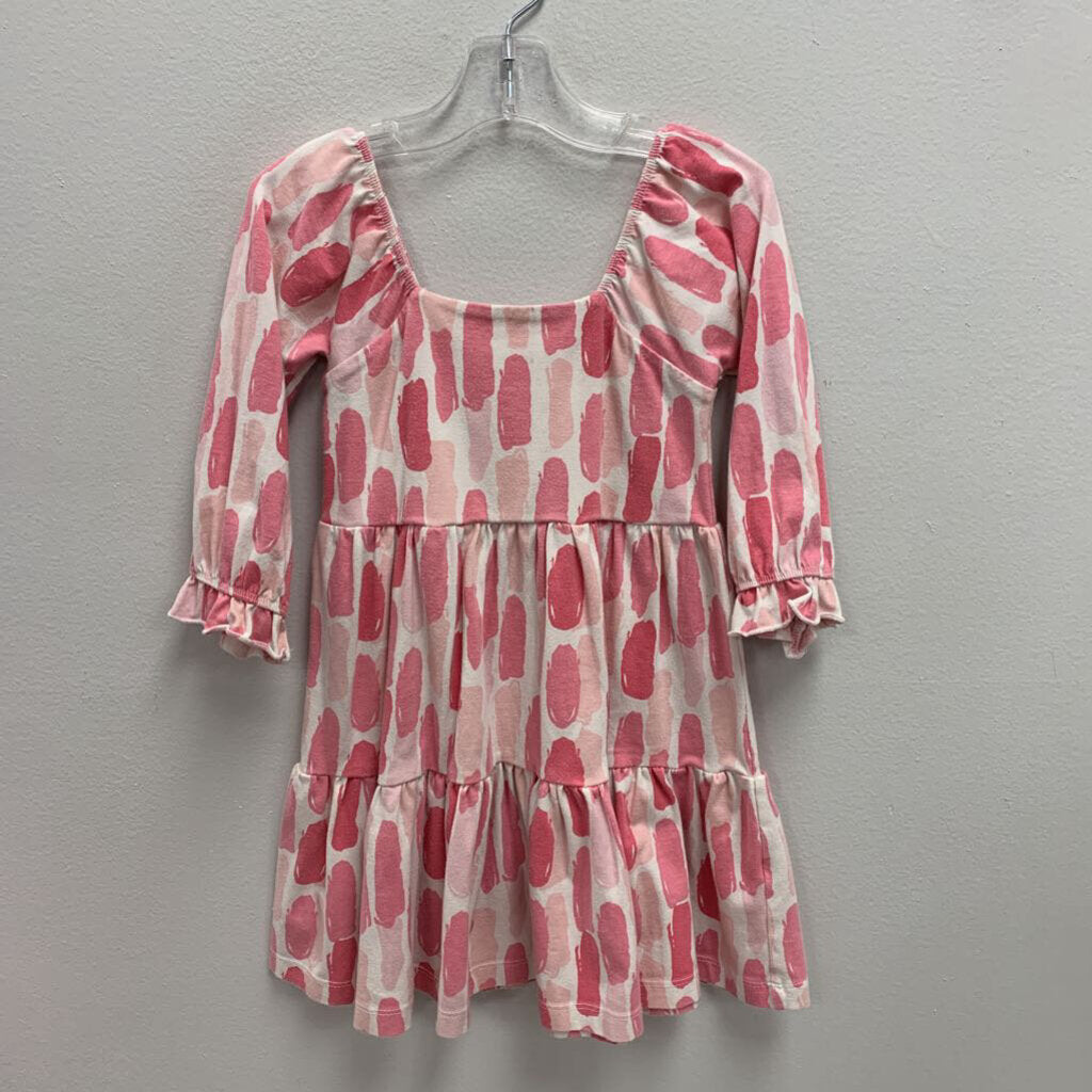 5T: Monica + Andy print ruffle hem dress