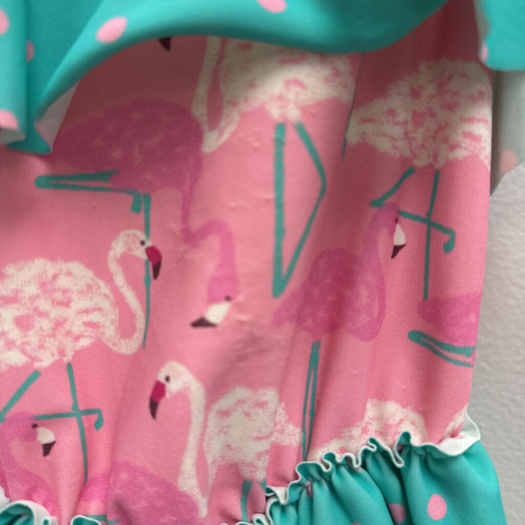 4: Flamingo Print Swimsuit AS-IS