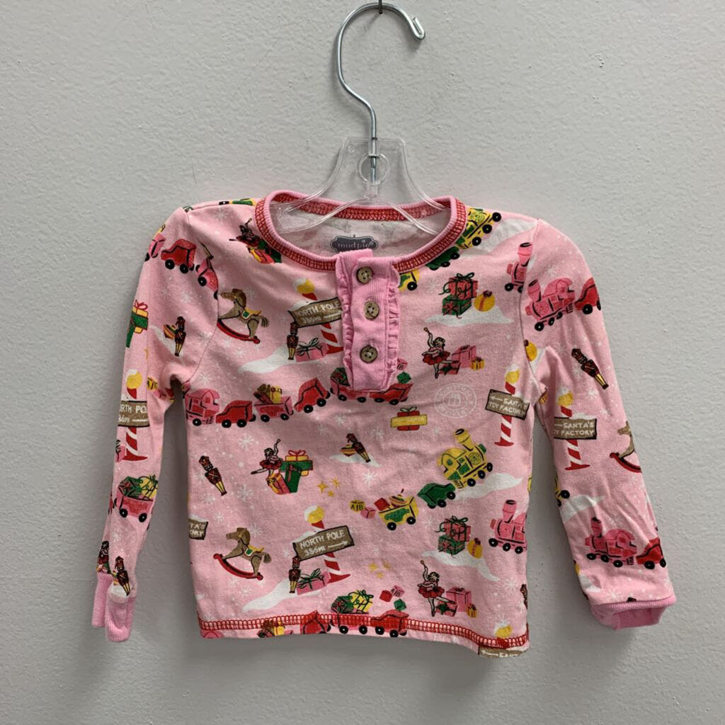 9-12M: Mud Pie Christmas 2PC Pajamas