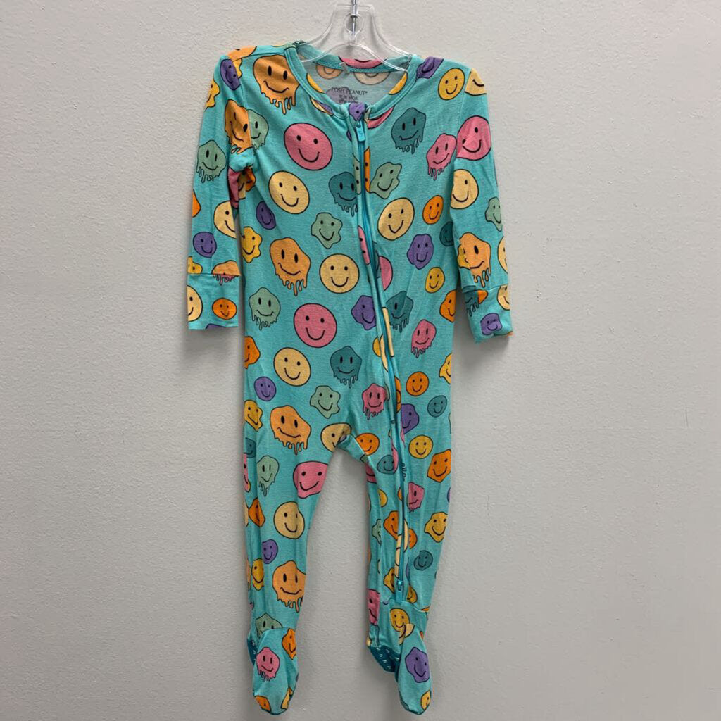 12-18M: Posh Peanut Smiley Footie Pajamas