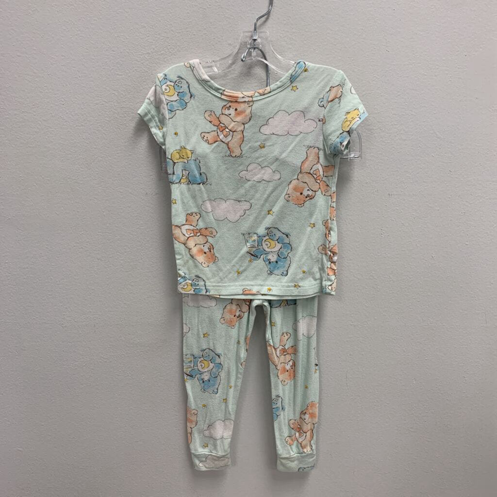 2T: Care Bears print 2pc pajamas