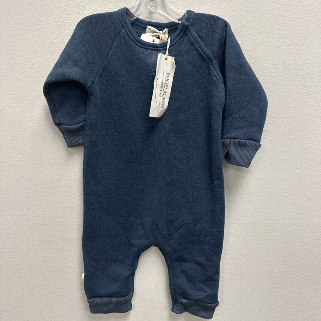 6-9M: Paige Lauren fleece coverall NWT