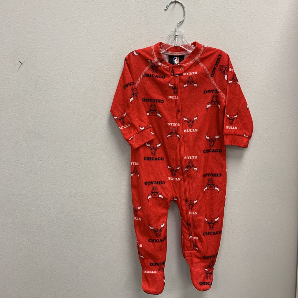 3-6M: NBA Bulls Footie Pajamas