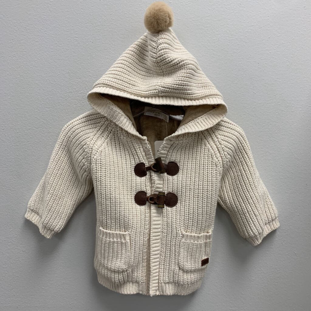 2-4M: Mayoral Knit Hooded Sweater