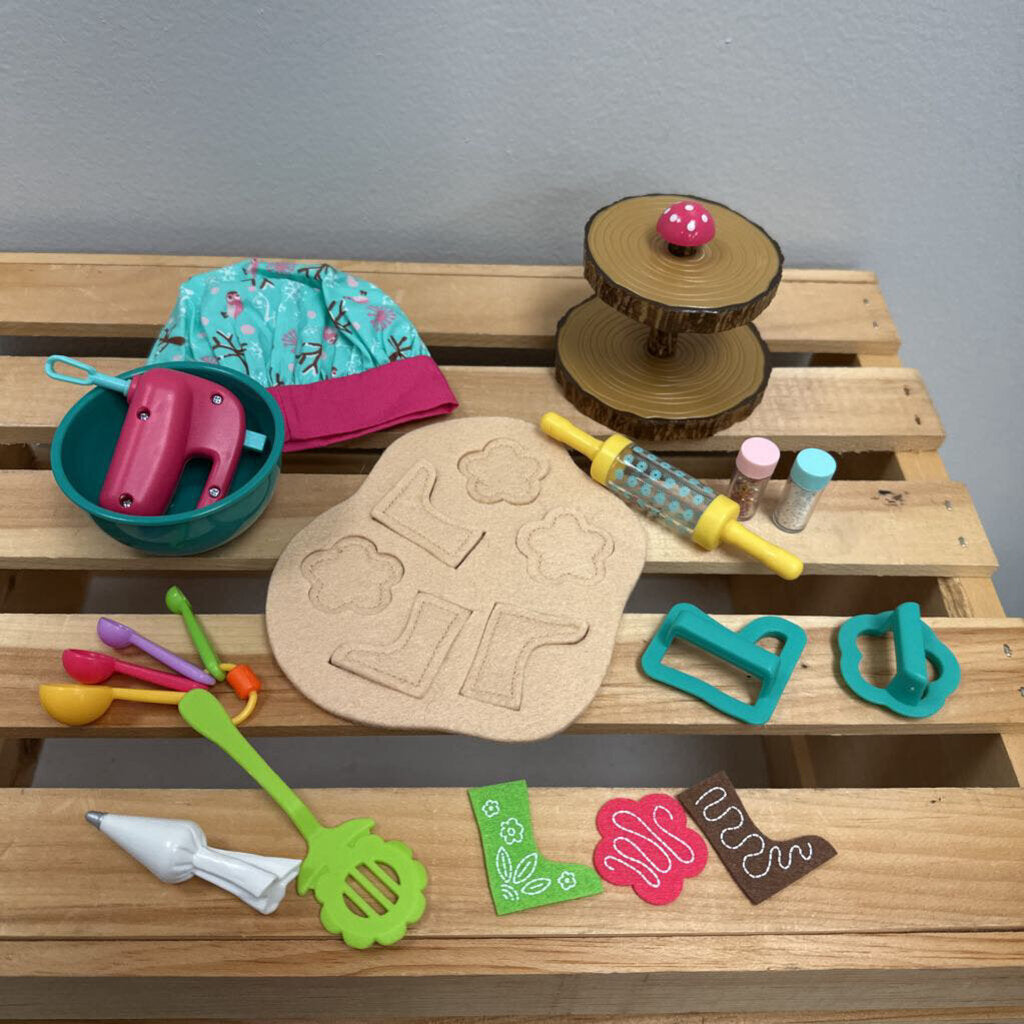 Wellie Wishers Cookie Baking Set w/Accessories as shown