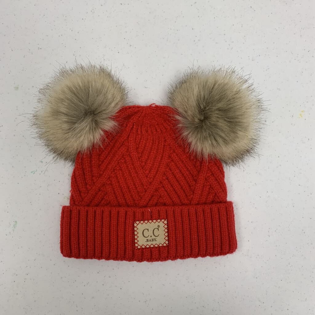 Infant: C.C. Baby double pom knit beanie