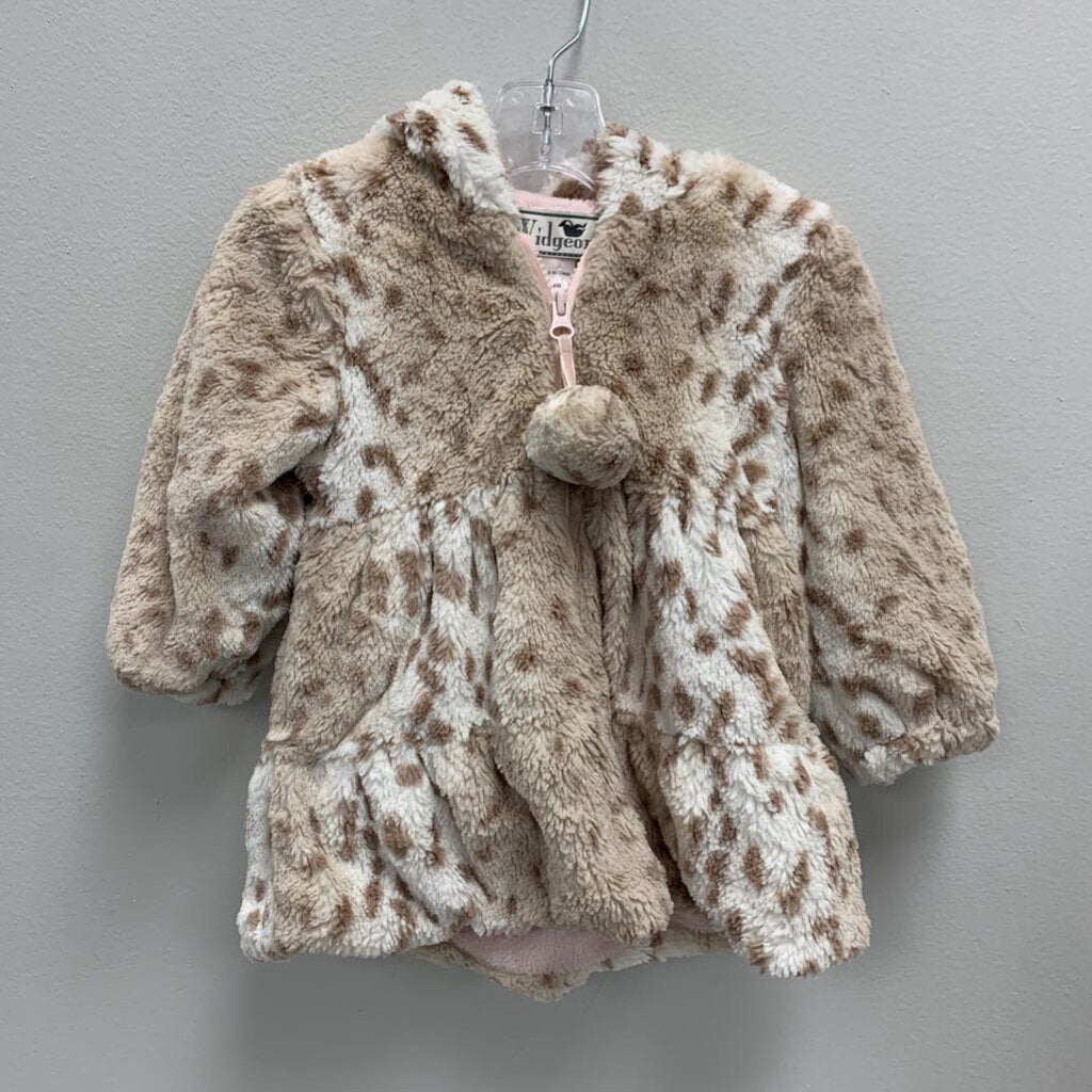 24M: Widgeon Animal Print Faux Fur Coat