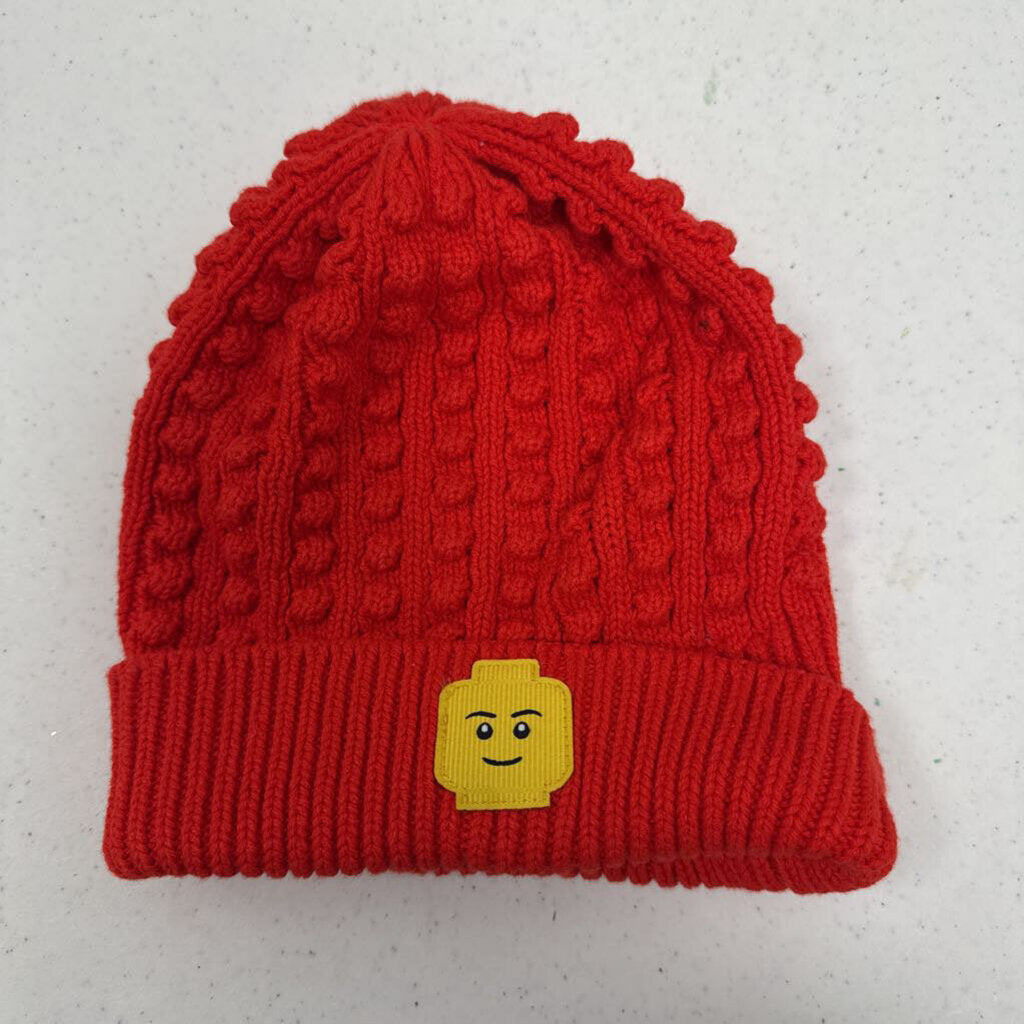 One Size: Lego for Target Red Beanie with Lego Brick Decal Patch