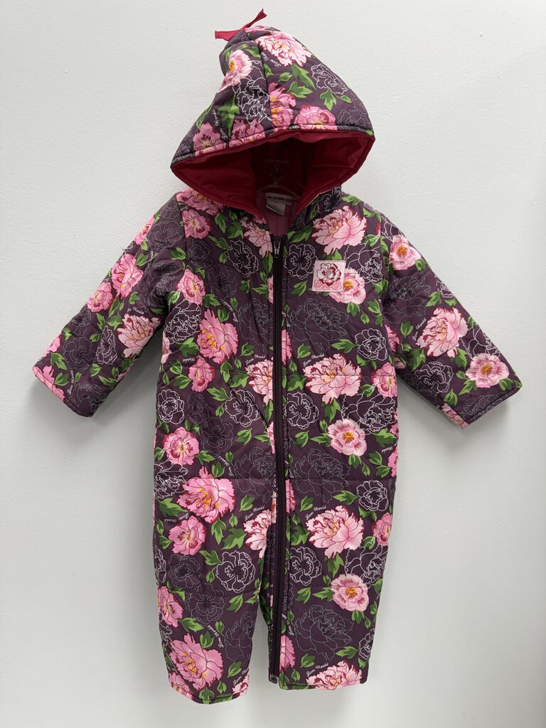 12M: Love World Floral Snowsuit