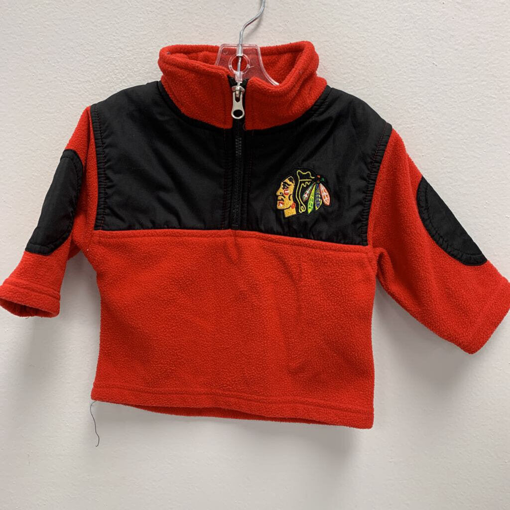 12M: My NHL Chicago Blackhawks 1/4 Zip Fleece