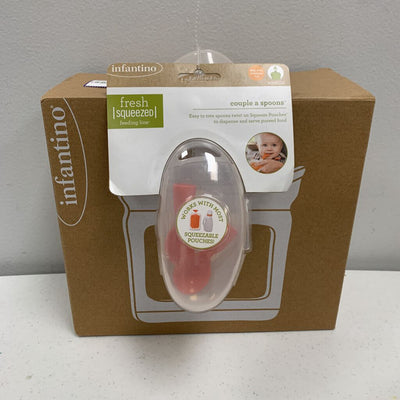 Infantino Squeeze Station + Couple a Spoons NWT