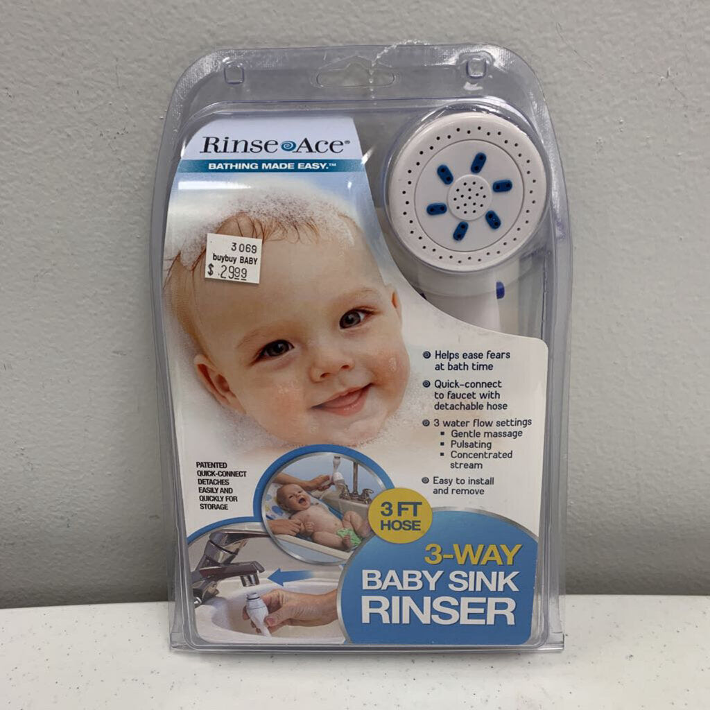 Rinse Ace 3-Way Baby Sink Rinser NWT