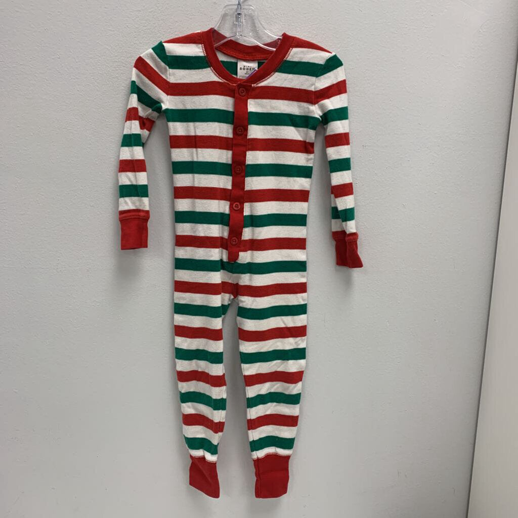 3Y: Mini Boden Striped One Piece Pajamas