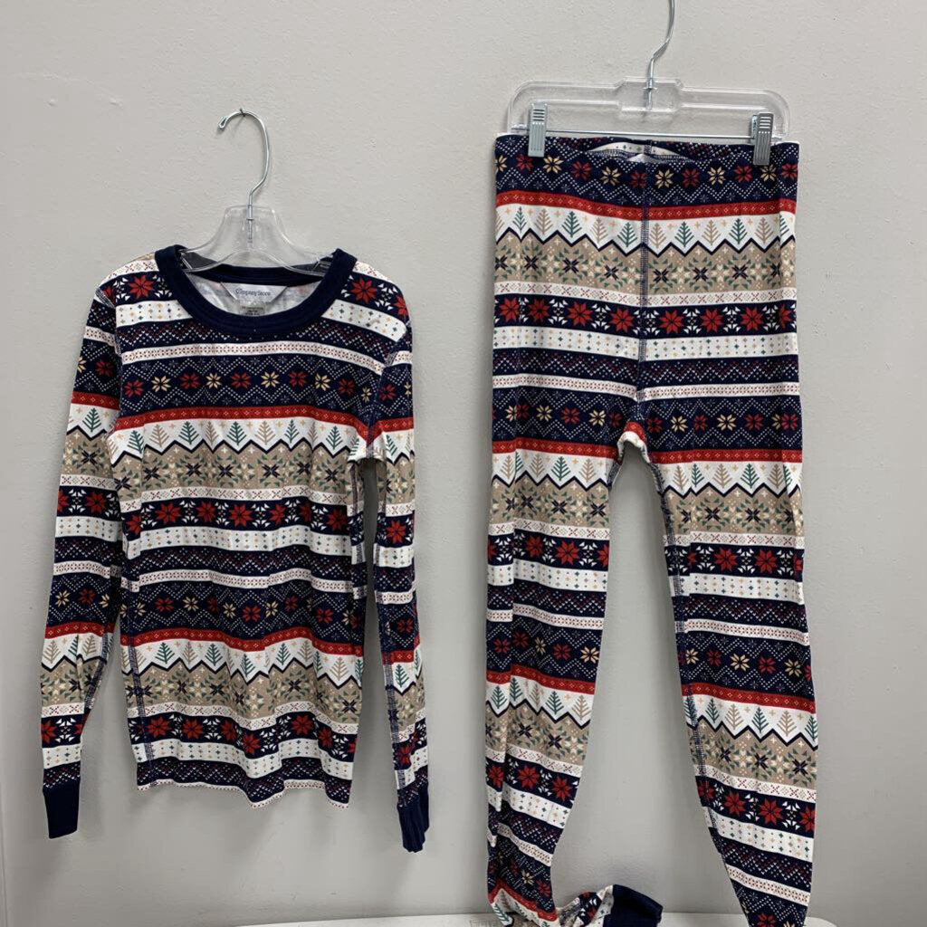 14-16: The Company Store Christmas print 2pc pajamas